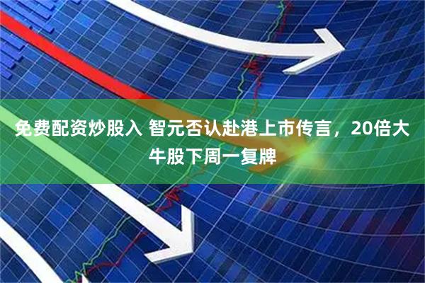 免费配资炒股入 智元否认赴港上市传言，20倍大牛股下周一复牌